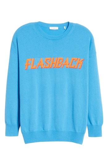 Women's Sandro Flashback Wool & Cashmere Sweater - Blue