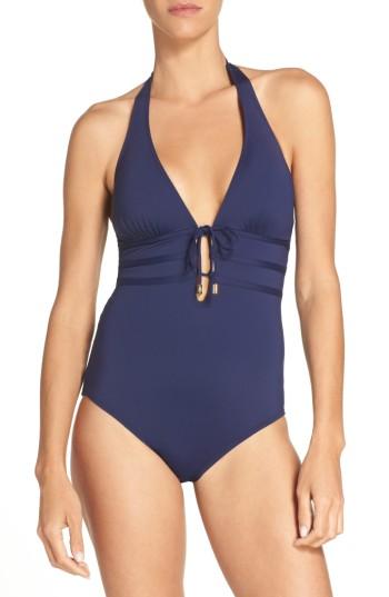 Women's Tommy Bahama Pearl One-piece Swimsuit - Blue