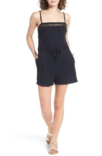 Women's Roxy Seam Foam Romper - Black