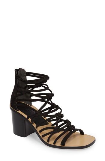 Women's Rag & Bone Camille Knotted Strappy Sandal Us / 36eu - Black