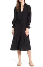 Women's Ag Celeste Tiered Midi Dress - Black