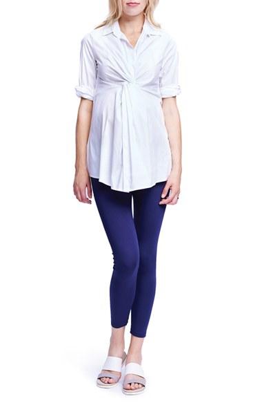 Women's Maternal America Twist Front Maternity Tunic