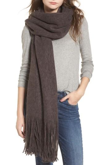 Women's Free People Kolby Brushed Scarf, Size - Grey