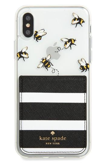 Kate Spade New York Stick To It Iphone X Case & Sticker Pocket Set -