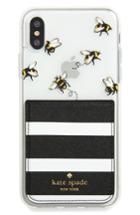 Kate Spade New York Stick To It Iphone X Case & Sticker Pocket Set -