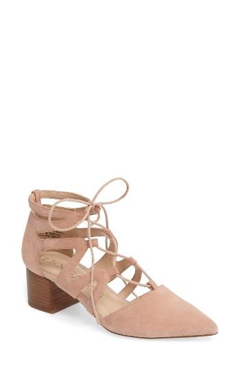 Women's Sole Society Kitt Ghillie Lace Pump M - Beige