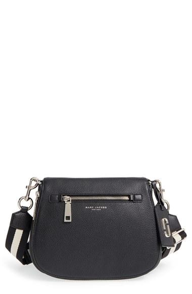 Marc Jacobs 'gotham' Leather Saddle Bag - Black