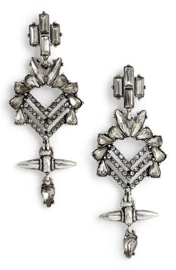 Women's Dlnlx By Dylanlex Crystal Statement Earrings