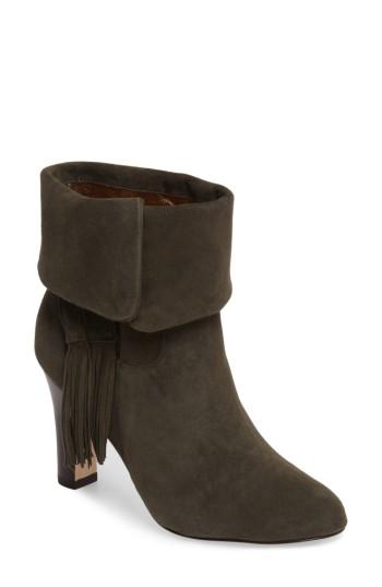 Women's Johnston & Murphy Keaton Cuff Bootie M - Green