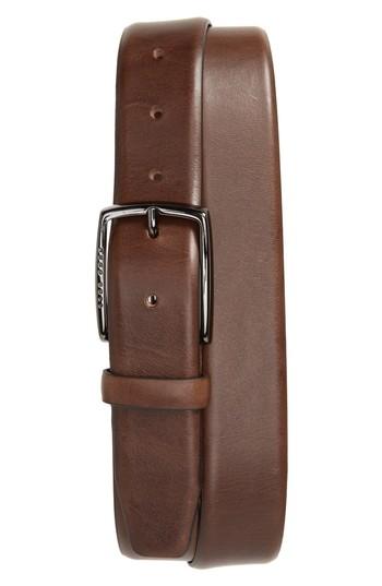 Men's Boss Celie Leather Belt - Dark Brown