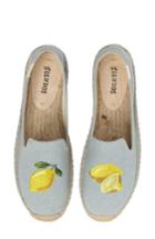 Women's Soludos Lemon Espadrille Flat M - Blue