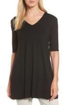 Women's Eileen Fisher V-neck Tunic - Black