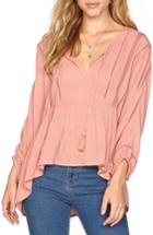 Women's Amuse Society Cool Breeze Woven Top - Pink