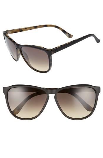 Women's Electric 'encelia' 66mm Retro Sunglasses - Black Tortoise/ Black Gradient