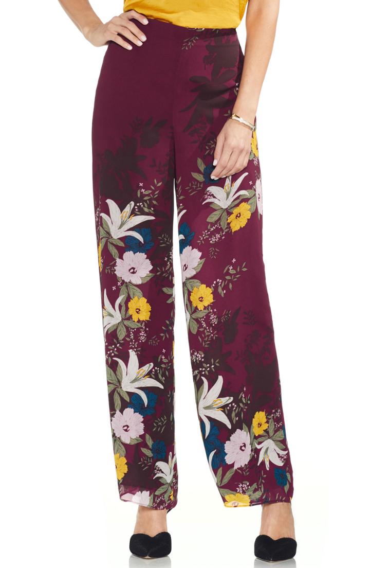 Women's Vince Camuto Autumn Botanical Wide Leg Pants