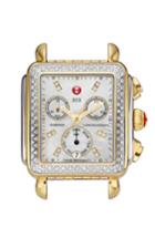 Women's Michele Deco Diamond Diamond Dial Two-tone Watch Case, 33mm X 35mm