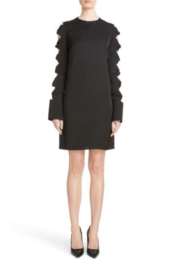 Women's Victoria, Victoria Beckham Knotted Sleeve Dress - Black