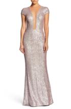 Women's Dress The Population Michelle Sequin Gown, Size - Pink