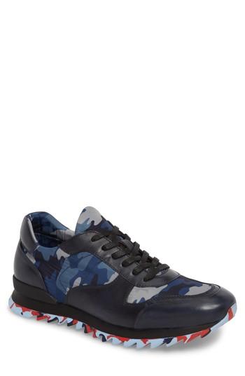 Men's Karl Lagerfeld Paris Camo Print Sneaker M - Blue