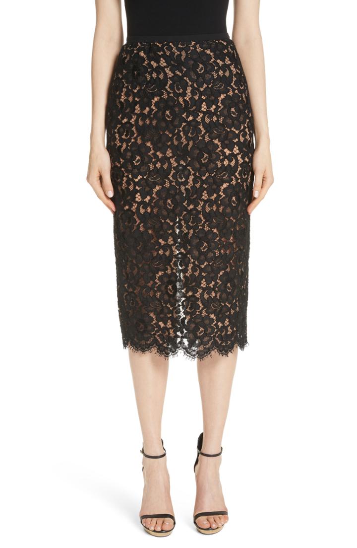 Women's Michael Kors Lace Pencil Skirt