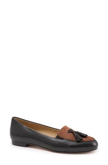 Women's Trotters 'caroline' Tassel Loafer .5 N - Black