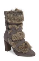 Women's Charles By Charles David Alberta Faux Fur Boot .5 M - Grey
