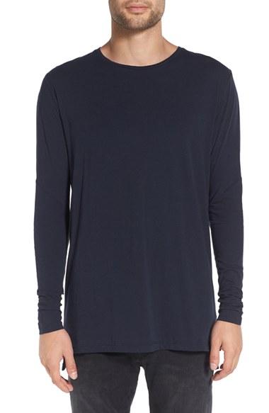 Men's Zanerobe 'flintlock' Longline Long Sleeve T-shirt