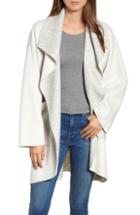 Women's Badgley Mischka Cotton Blend Utility Trench Coat, Size - Black