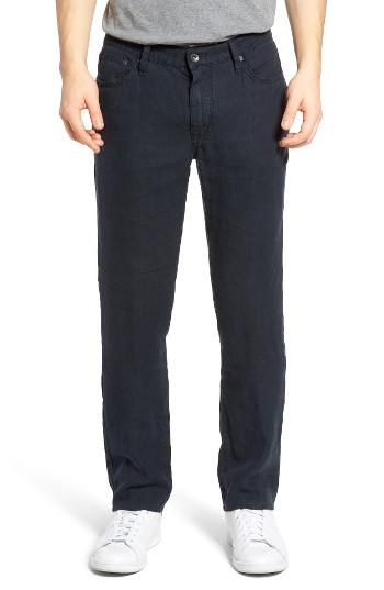 Men's John Varvatos Collection Authentic Linen Five-pocket Pants R - Blue