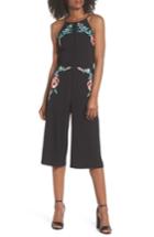 Women's Adelyn Rae Veola Embroidered Jumpsuit - Black