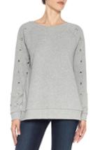 Women's Joe's Izzy Grommet Sweatshirt - Grey