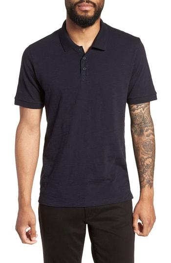 Men's Vince Fit Slub Polo, Size X-large - Blue