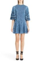 Women's Valentino Jungle Print Silk Flutter Sleeve Dress