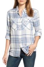Women's Two By Vince Camuto Heritage Plaid Shirt - Blue