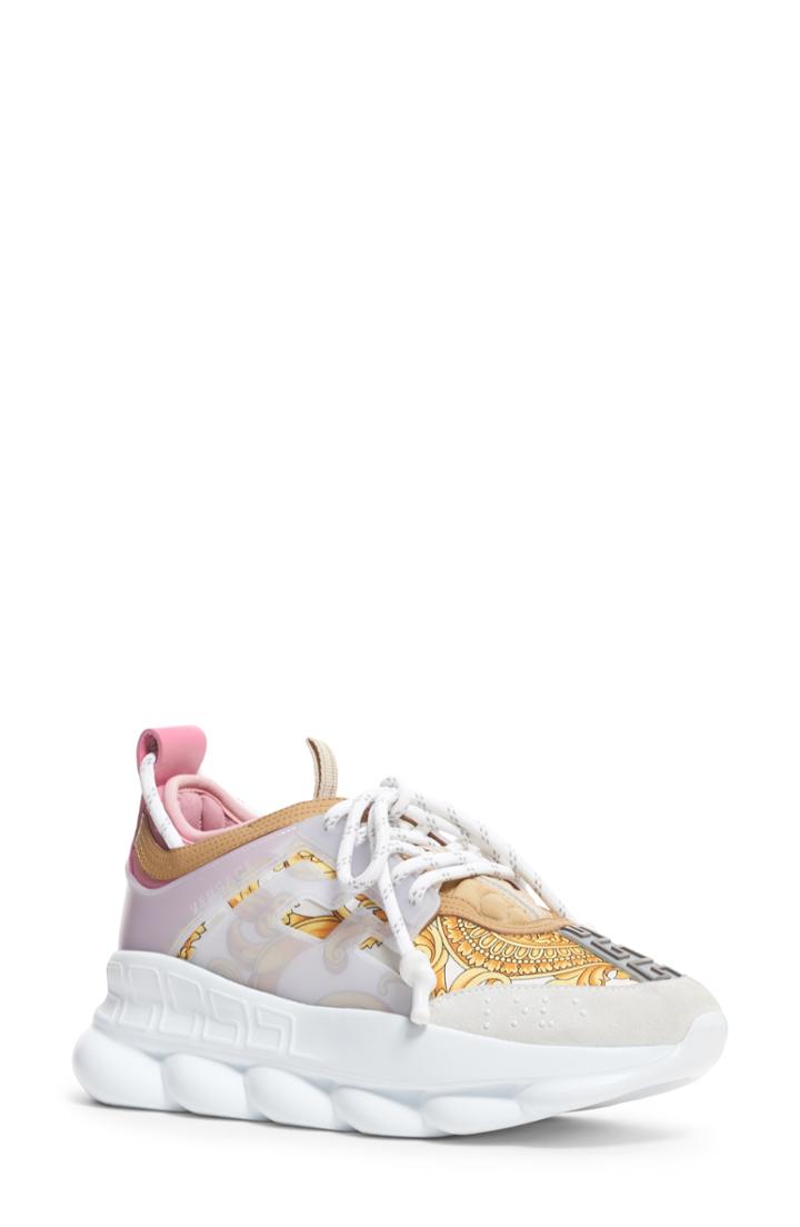 Women's Versace First Line Chain Reaction Platform Sneaker Us / 35eu - White