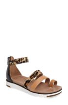 Women's Ugg Mina Leopard Calf Hair Sandal