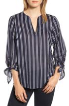 Women's Michael Michael Kors Mega Railroad Stripe Top - Blue