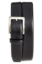 Men's Trafalgar 'rafferty' Leather Belt - Black