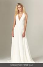 Women's Savannah Miller Elizabeth Halter Wedding Dress, Size In Store Only - Ivory