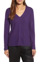 Women's Eileen Fisher Tencel Blend Sweater - Purple