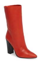 Women's Dolce Vita Ethan Pointy Toe Bootie .5 M - Red