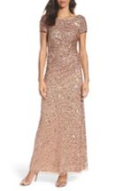 Women's Adrianna Papell Sequin Cowl Back Gown