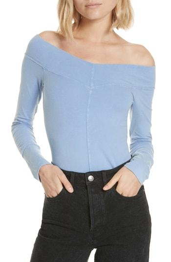 Women's Free People Zone Out Bodysuit - Blue