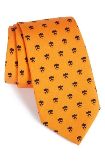Men's Vineyard Vines Princeton Shield Silk Tie, Size - Orange