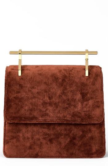 M2malletier Mini La Collectionneuse Velvet Crossbody Bag - Orange