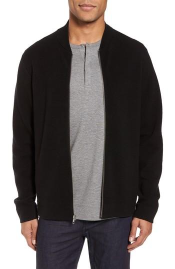 Men's Calibrate Ottoman Zip Cardigan - Black