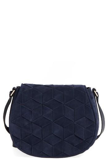 Welden Escapade Suede Saddle Bag - Blue
