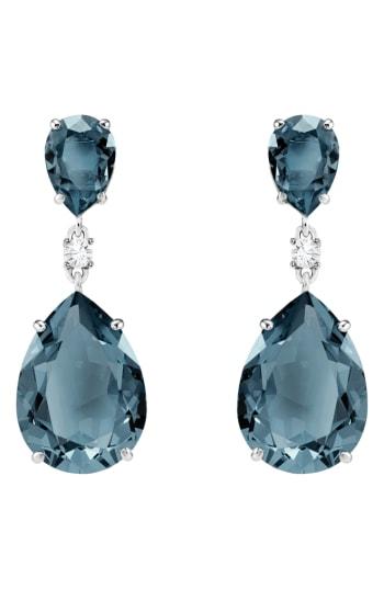 Women's Swarovski Pear Crystal Drop Earrings