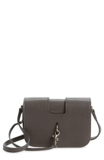 Saint Laurent Calfskin Leather Crossbody Bag - Grey