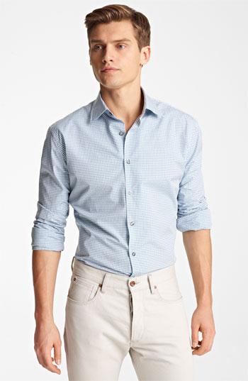 Paul Smith London Micro Gingham Shirt Light